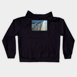 Aerial view of building, Myrtle beach Kids Hoodie